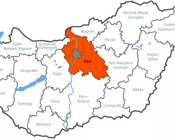 szolgáltatási terület Budapest és Pest vármegye